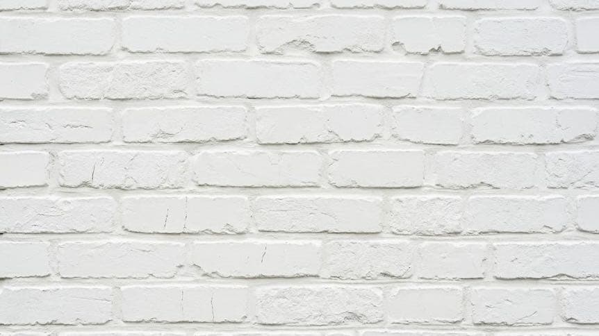 White painted brick wall texture